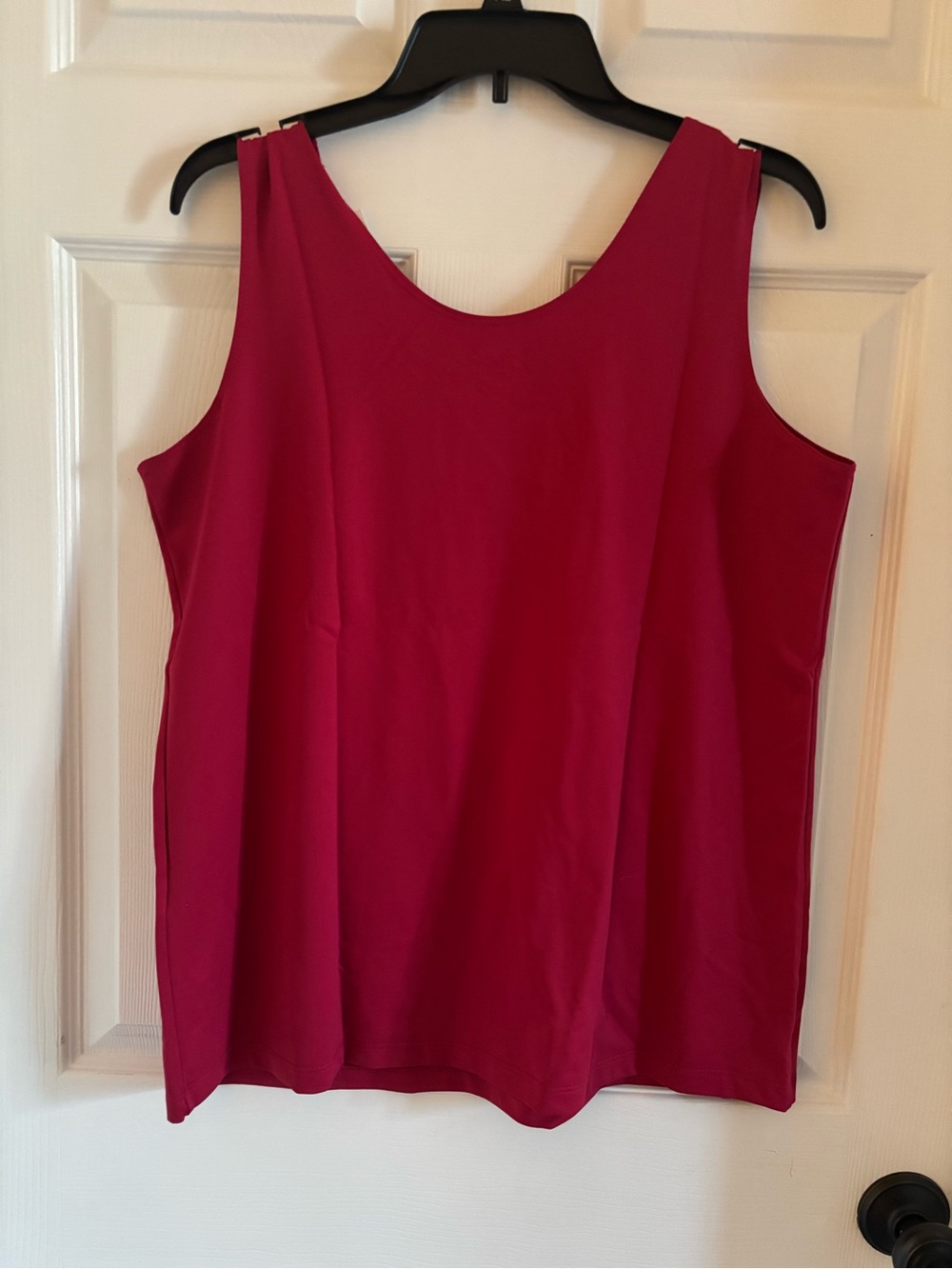 New Chico’s Raspberry Microfiber Tank Size  3 (16/18-XL) - Picture 6 of 7
